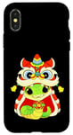 Coque pour iPhone X/XS Happy Lunar Chinese New Year 2025 Cute Baby Snake Dragon