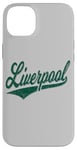 Coque pour iPhone 14 Plus Liverpool England Varsity SCRIPT Maillot de sport classique