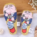 Funny Trump Head Ice Cream Design Cat Toys Stuffed Plush Pet Int S