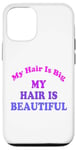 Coque pour iPhone 12/12 Pro Love Big My Hair Is Beautiful Afro Bouclés Rose