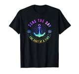 Funny Cruise Seas The Day Family Vacation Group Idea T-Shirt