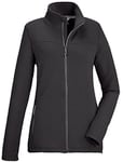 killtec Femme Veste à col montant/veste power stretch KOW 5 WMN FLX JCKT, anthracite, 42, 39680-000