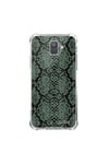 Evetane Coque et étui téléphone mobile samsung galaxy a6 2018 anti-choc souple angles renforcés transparente python vert evetane