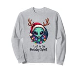 Funny Alien Lost in the Holiday Spirit Christmas Sweatshirt