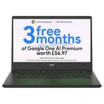 Acer Chromebook 314 CB314E Laptop - Intel Celeron N4500, 4GB, 64GB eMMC, Integrated Graphics, 14" Full HD, Google Chrome OS, Silver