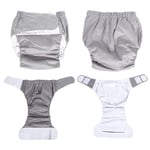 Absorbent Breathable Adult Cloth Diaper Washable Incontinence Nappy Pa LSO