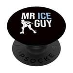 Patinage sur glace - Mr Ice Guy PopSockets PopGrip Adhésif