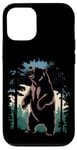 Coque pour iPhone 12/12 Pro Ours rugissant dans la forêt Majestic Wilderness Art