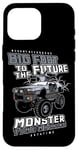 Coque pour iPhone 16 Pro Max Camion de machine amusant des années 80 Monster Time pour garçons et enfants