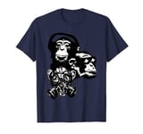 Three Wise Monkeys Hear See Speak headphones gas mask mask T-Shirt