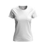 Stedman Comfort-T Crew Neck T-shirt Vit bomull Small Dam