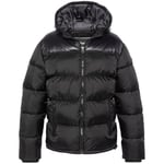 Blouson Schott  Doudoune a capuche homme  Ref 61662 Noire