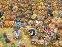 Christmas Chaos at Turkey Farm Jigsaw Puzzle - Chaos no.3 (1000 Pieces)