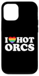 Coque pour iPhone 12/12 Pro Love Hot Orcs est un RPG amusant et fantastique pour les fans de Monster Green Skin Race