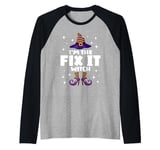 Funny Fix It Witch Family Matching Halloween Raglan Baseball Tee