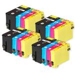 16 Ink Cartridges XL (Set) for Epson WorkForce WF-7620TWF WF-3620DWF WF-7710DWF 