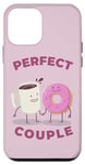 iPhone 12 mini FUNNY COUPLE THE PERFECT COUPLE COFFEE AND DONUTS PERFECT Case