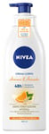 NIVEA Crème Corps Orange et Avocat Pump 500 ml Crème Corps Énergisante pour Peaux Normales et Seces, Crème Corps Hydratante avec Huile d'Avocat et Parfum d'Orange