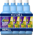 Flash Powermop Refill Liquid, Flash Power Mop Refill Liquid, Floor Cleaner, Fresh, 5 Litres ( 25 L x 4), Flash Floor Cleaner