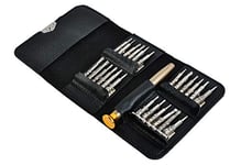 Screwdriver Precision Set 25in1 Case Magnetic Slot Cross Torx Star Thorn # 5768 Marque Iso Trade