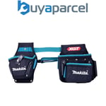 Makita Black Blue Toolbelt 2 Pouch Holster Tool Belt Set - XGT 40v Tools Logo