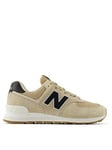 New Balance Womens 574 Trainers - Beige, Beige, Size 4, Women