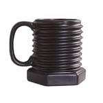 XLZYQ Tasse À Café 3D Forme De Vis Tasses À Café Tasse À Bière Thé Lait Whisky Tasses en Céramique Drinkware Maison Cuisine Bar Accessoires-Noir