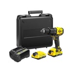 Perceuse visseuse a percussion Brushless 60 Nm - Lithium 18V - 2 Batteries 2Ah Stanley fatmax V20 - SFMCD715D2K-QW