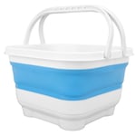 Folding Baby Bath Toy Basket Multifunctional Foldable Bath Toy Organizer Quick