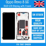 Oppo Reno8 5G CPH2359 OLED LCD Touch Screen Display Replacement w/Frame