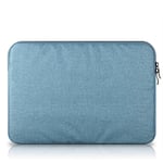 ZYDP Vertical Laptop Sleeve Case Bag Cover with Front Pocket for MacBook Pro Air, Notebook (Color : Lake blue, Size : 13 inch)