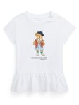 Polo Ralph Lauren Baby Girls Bear Short Sleeve T-Shirt - White