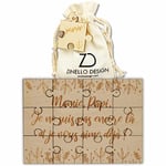 Puzzle en Bois Annonce Grossesse pour Grand-Parent | Idee Cadeau Casse Tete Original et personnalisé pour Futur Grand-Mère et Grand-Père | Annonce Drôle et Insolite Naissance de Bébé à Mamie Papi…