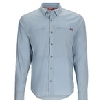 Simms BugStopper Shirt Plaid Steel Blue - M