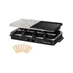 Russell Hobbs - Appareil a Raclette Appareil 26280-56 - Multifonction 3 en 1 - 8 Personnes - 1400W - Pierre de Cuisson - Grill Réversible