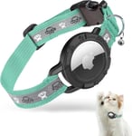 Reflective Airtag Cat Collar, JIARUI Integrated Apple Airtag Cat Collar, GPS Ca