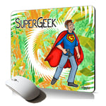 tapis de souris souple super geek jeux video nerd play heros humour drole comique cadeau de noel pour gamer comics