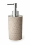 BLUE CANYON LUXURY OSAKA GEOMETRIC DOVE GREY SOFT-TOUCH SOAP DISPENSER BATHROOM