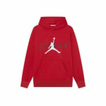 Tröja med huva Unisex Jordan Jumpman Vit Röd - 13-15 år