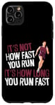 iPhone 11 Pro Max Running Runner Half Marathon Vintage It's Not How Fast You Case