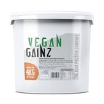 Vegan Gainz 4kg - Plant Based Protein Powder - Weight Gainer- 32 Servings & 30g Protein Per Serving - The Bulk Protein Company (Cinnamon Swirl)