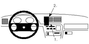 Opel Calibra 91-97, Centrerad