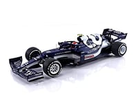 MINICHAMPS 1/18 Scuderia Alphatauri Honda AT2-Pierre Gasly-Bahrain GP 2021 Voiture Miniature de Collection, 117210110, Black/White