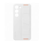 Coque en silicone avec lanière pour Samsung Galaxy S23 5G Blanc - Blanc