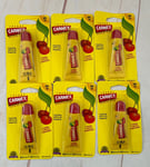 Carmex Cherry Moisturising Lip Balm Tube SPF15 Dry Chapped Cracked Lips 6 x 10g