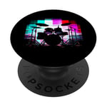 Ensemble de batterie Glitch - Amateur de batterie vintage PopSockets PopGrip Adhésif