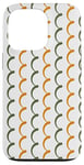 Coque pour iPhone 13 Pro Green Orange White Cyprus Curve Curl Loop Pattern