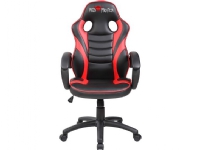 Red fighter C6, Universal gaming-stol, 90 kg, Polstret Sete, Polstret Rygg, Universell, Sort, Rød