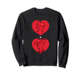 Disney PIXAR Toy Story Bo Peep and Woody Hearts Sweatshirt