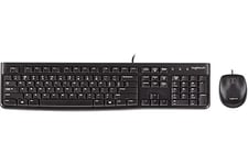 Logitech MK120 Wired Keyboard and Mouse Combo for Windows, QWERTZ German Layout 